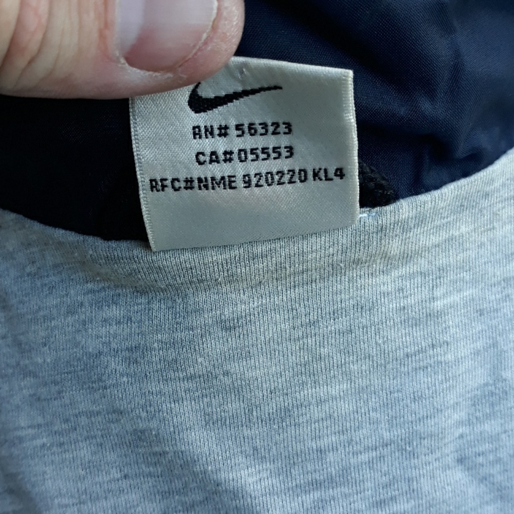 NIKE Blue Sz Large Mens Full Zip Windbreaker Jacket VINTAGE - Picture 7 of 8